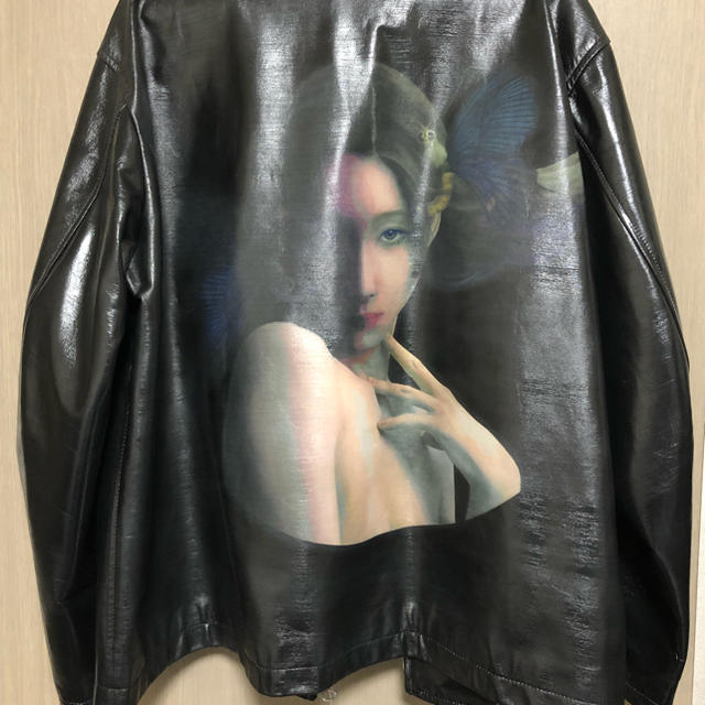 Yohji Yamamoto(ヨウジヤマモト)のヨウジヤマモト 内田すずめ レザージャケット メンズのジャケット/アウター(レザージャケット)の商品写真