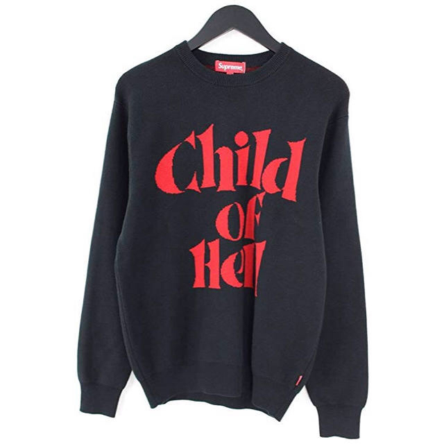 トップスsupreme child of hell ニット セーター 美品 ブラック