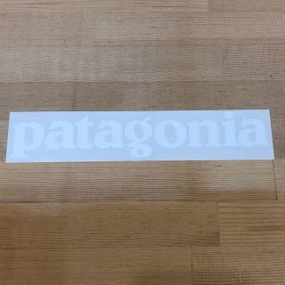 パタゴニア(patagonia)のpatagonia ステッカー カッティング　白(その他)