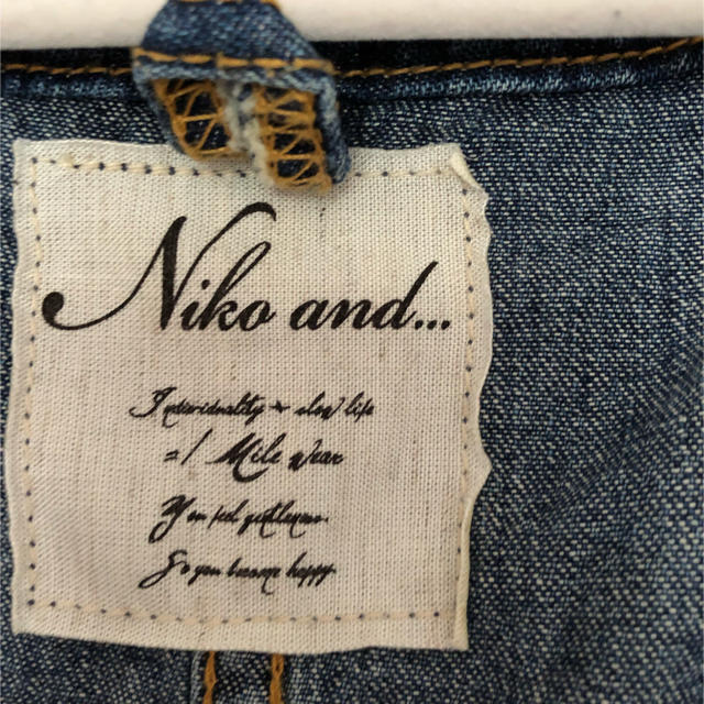 niko and...(ニコアンド)の【niko and...】デニムワンピ【レア】 レディースのワンピース(ひざ丈ワンピース)の商品写真