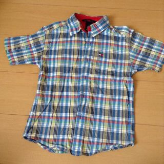 トミーヒルフィガー(TOMMY HILFIGER)のトミーヒルフィガー チェックシャツ 110-120(Tシャツ/カットソー)