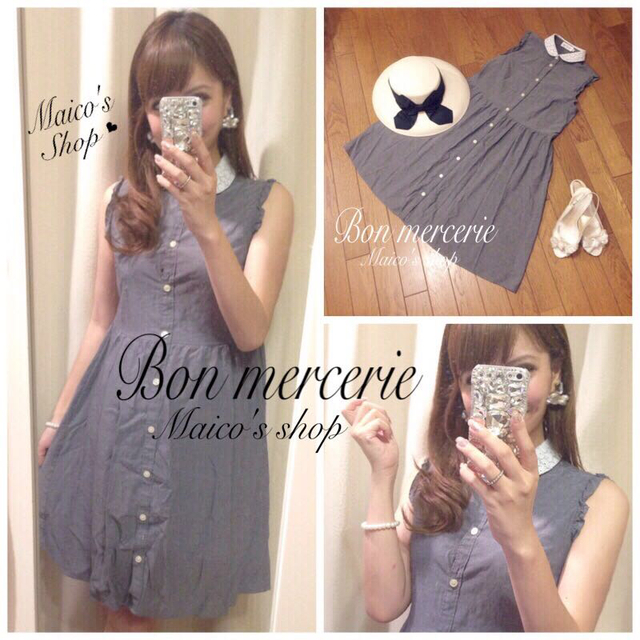 anatelier(アナトリエ)のBon mercerie♡フリルワンピ レディースのワンピース(ひざ丈ワンピース)の商品写真