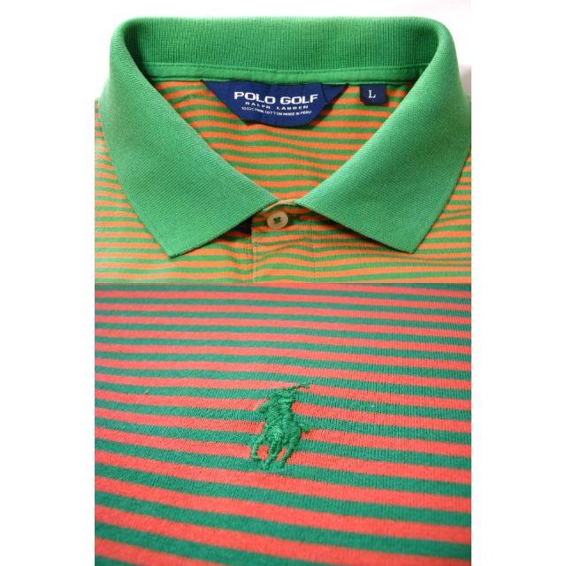 Ralph Lauren(ラルフローレン)の＠美品 ラルフローレン POLO GOLF 半袖ボーダーポロシャツRB451 スポーツ/アウトドアのゴルフ(ウエア)の商品写真