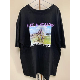 ダブルクローゼット(w closet)の2018春夏 ダブルクローゼット ビッグTシャツ 黒(Tシャツ(半袖/袖なし))