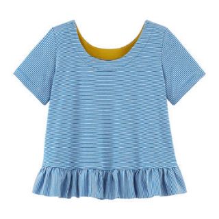 プチバトー(PETIT BATEAU)の新品◉プチバトー 5ans  110㎝ ブルーミラレカットソー(Tシャツ/カットソー)