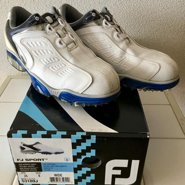 FootJoy - フットジョイ ゴルフシューズ 26cm Boa ホワイトブルー ...