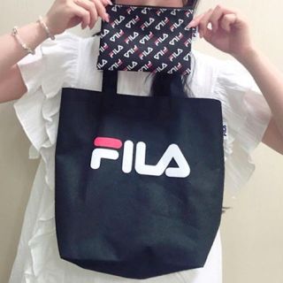 フィラ(FILA)のPopteen 2018年10月号付録 FILAトートバッグ＆ポーチ2点セット(トートバッグ)