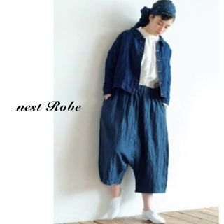 ネストローブ(nest Robe)の【nest Robe】リネンコットン サルエルパンツ(サルエルパンツ)