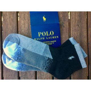 ポロラルフローレン(POLO RALPH LAUREN)の日本未発売 POLOラルフローレン テクニカルクオーターノーショウソックス(ソックス)