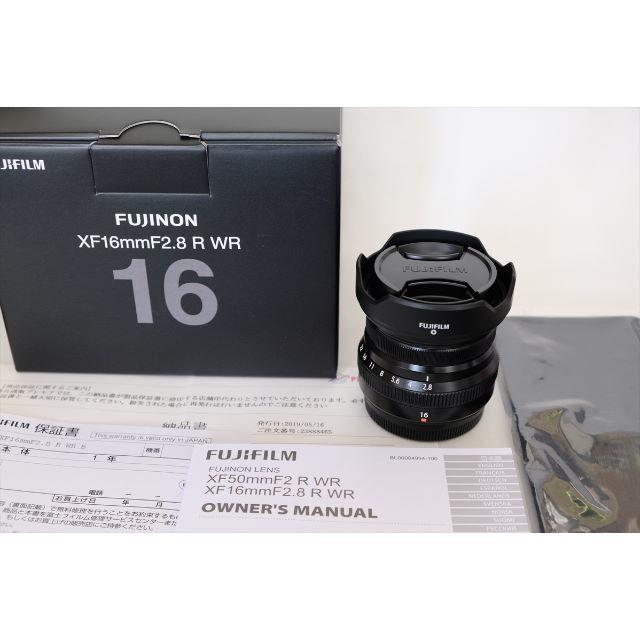 カメラ新品購入 フジノンレンズ XF16mmF2.8 R WR ブラック 保証有