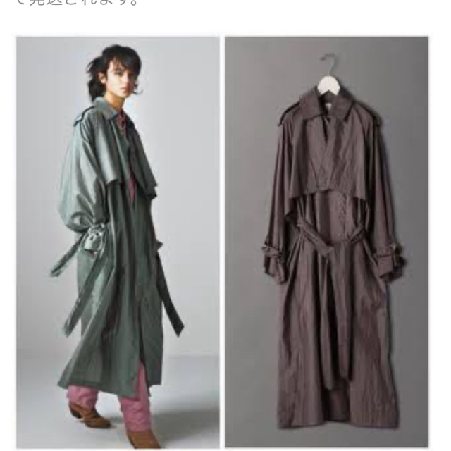 BEAUTY&YOUTH UNITED ARROWS(ビューティアンドユースユナイテッドアローズ)の＜6(ROKU)＞NYLON BIG TRENCH COAT レディースのジャケット/アウター(トレンチコート)の商品写真