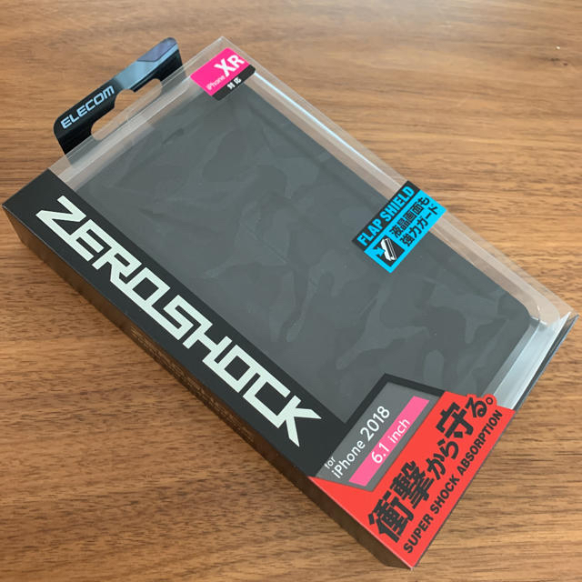 ELECOM - iPhone XR ケース ZEROSHOCK フラップタイプTPU カモフラ黒の通販 by MORIZO-'s shop｜エレコムならラクマ