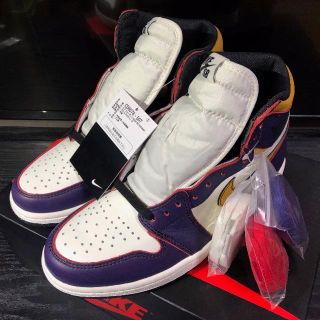 ナイキ(NIKE)のAIR JORDAN1 LAtoCHICAGO Lakers25cm      (スニーカー)