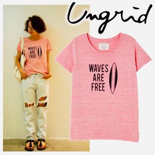 アングリッド(Ungrid)の新品❤️ Ungrid WAVES ARE FREE T todayful (Tシャツ(半袖/袖なし))