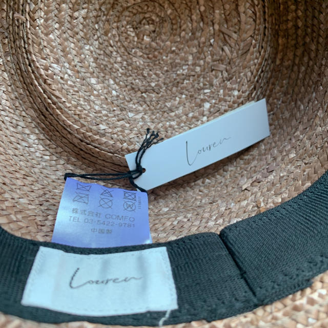 Ameri VINTAGE(アメリヴィンテージ)のlouren❤︎straw hat レディースの帽子(麦わら帽子/ストローハット)の商品写真