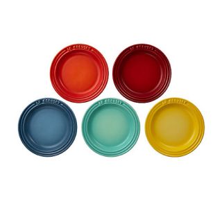 ルクルーゼ(LE CREUSET)の【未使用】ル・クルーゼ  ミニ・ラウンド・プレート(5枚入り) レインボー(食器)