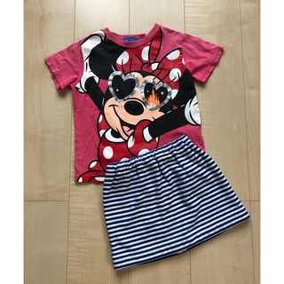 ミニーマウス(ミニーマウス)の100 Tokyo Disney Resort ミニー Tシャツ&スカートセット(Tシャツ/カットソー)