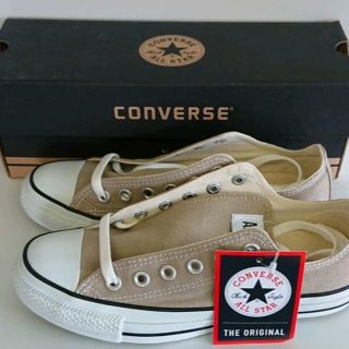 コンバース(CONVERSE)のコンバース　CONVERSE　オールスター　スニーカー　ベージュ　22.5(スニーカー)