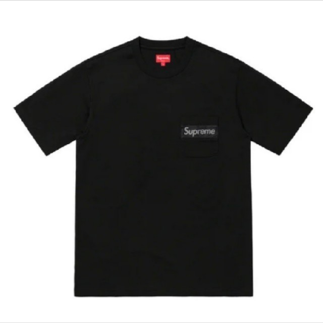 Supreme Mesh Stripe pocket Tee 黒 L