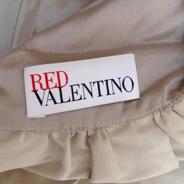 RED VALENTINO(レッドヴァレンティノ)のRED VALENTINO♥ベージュリボンワンピース レディースのワンピース(ひざ丈ワンピース)の商品写真