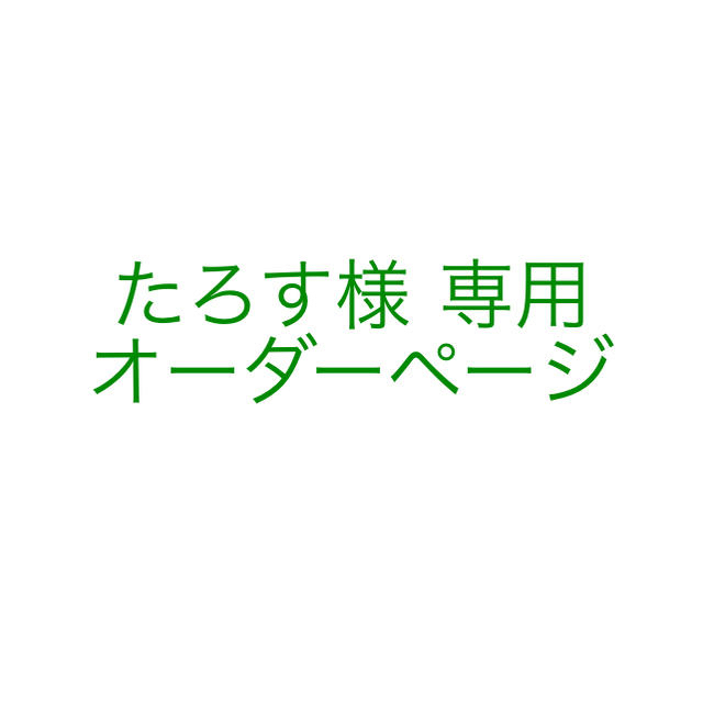 たろす様 専用 ハンコオーダーページ ハンドメイドの文具/ステーショナリー(はんこ)の商品写真