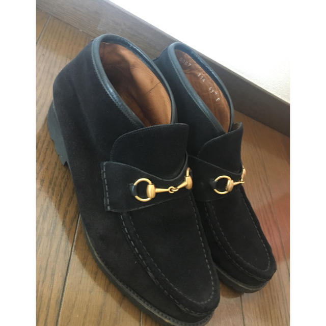 Gucci(グッチ)の送料込 GUCCI ビットローファー ハイカット 黒 43(28cm) メンズの靴/シューズ(スリッポン/モカシン)の商品写真