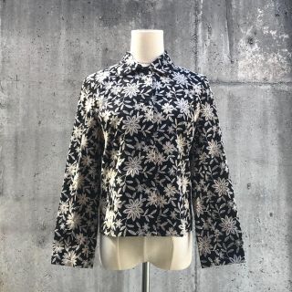 美品 MASTIC 総柄刺繍デザインジャケット42/ブルゾン(ブルゾン)