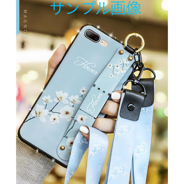 アイフォンXR iPhoneXRケース☆木蓮☆モクレン☆送料無料☆ストラップ付きの通販 by ロゴ's shop｜ラクマ