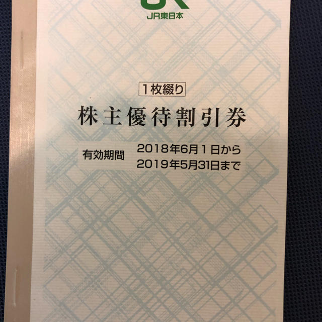 JR(ジェイアール)のJR東日本株主優待割引券 チケットのチケット その他(その他)の商品写真