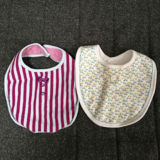 プチバトー(PETIT BATEAU)の男の子　スタイ　２枚セット　マールック　プチバトー(ベビースタイ/よだれかけ)