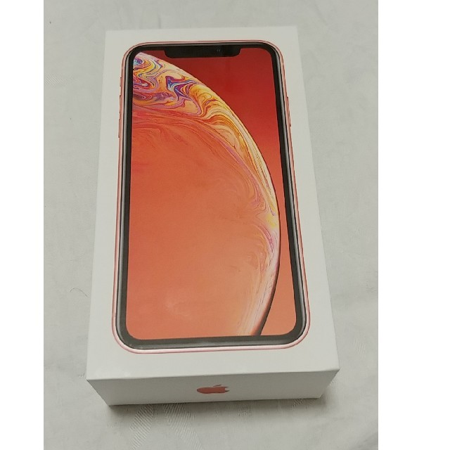 iPhone(アイフォーン)のiPhone XR 128GB コーラル 新品未使用 一括購入済 残債0 スマホ/家電/カメラのスマートフォン/携帯電話(スマートフォン本体)の商品写真