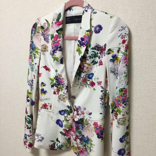 【完売品】【M】ZARA♡ザラ 花柄 ジャケット レディース