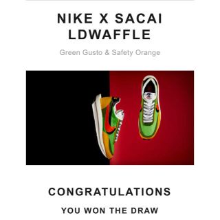 NIKE sacai NIKE LDWAFFLE (スニーカー)