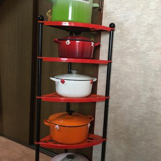 LE CREUSET - ル・クルーゼ22㎝ピンクと白のグラデーションの通販 by ...