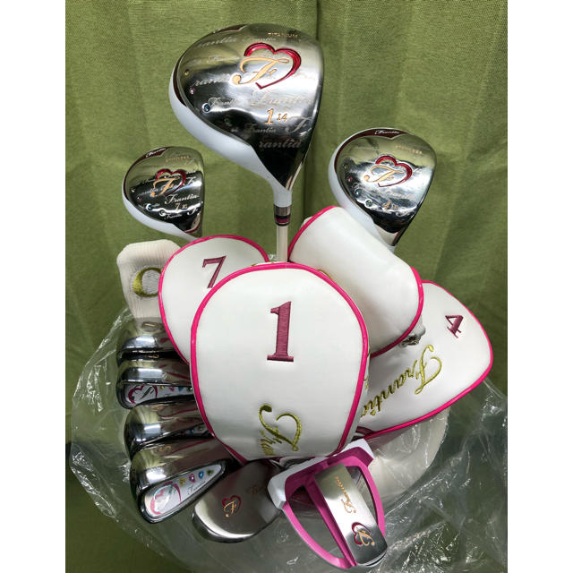 中古☆Frantia Golf☆レディース☆ゴルフクラブセット☆スワロフスキー