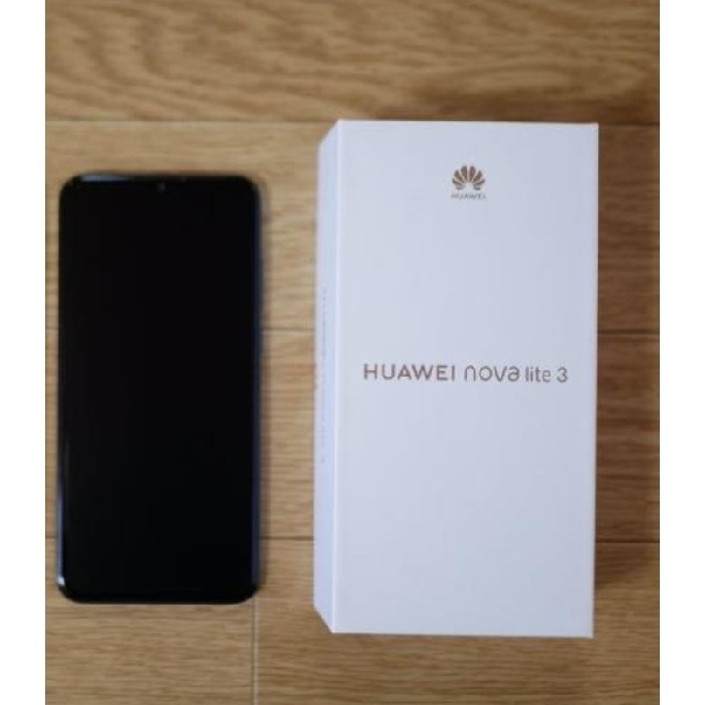 ANDROID(アンドロイド)のHUAWEI　nova lite 3　ミッドナイトブラック スマホ/家電/カメラのスマートフォン/携帯電話(スマートフォン本体)の商品写真