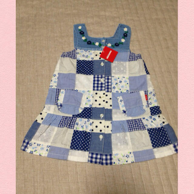 mikihouse(ミキハウス)の新品 ミキハウスワンピース キッズ/ベビー/マタニティのキッズ服女の子用(90cm~)(その他)の商品写真