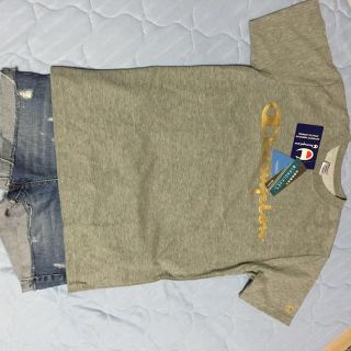 チャンピオン(Champion)のゴールドロゴ エモダコラボ似(Tシャツ/カットソー(半袖/袖なし))