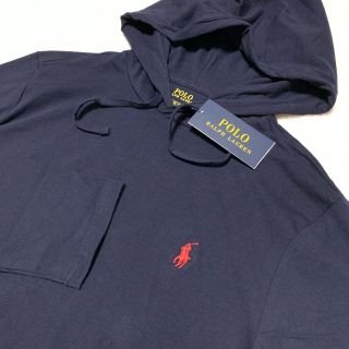 ポロラルフローレン(POLO RALPH LAUREN)のPOLO RALPH LAUREN ロンTパーカー /Nav .XS.L(Tシャツ/カットソー(七分/長袖))