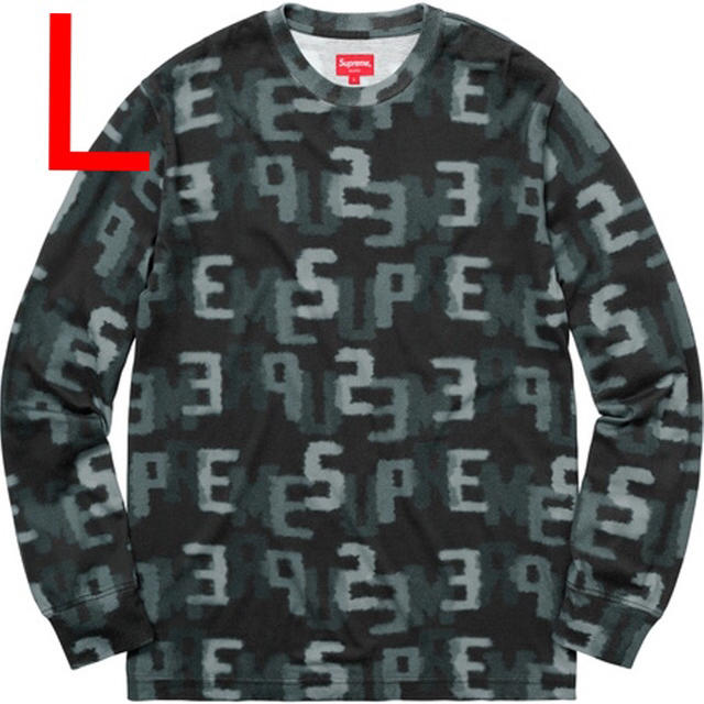 Supreme(シュプリーム)の早い者勝ち Supreme Letters L/S Top Black L メンズのトップス(Tシャツ/カットソー(七分/長袖))の商品写真