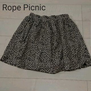 ロペピクニック(Rope' Picnic)のRope Picnic☆ﾚｵﾊﾟｰﾄﾞ柄ﾐﾆｽｶｰﾄ(ｻｲｽﾞ38)(ミニスカート)