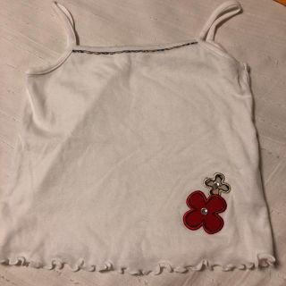 バーバリー(BURBERRY)のused バーバリー キャミソール   タンクトップ 120 白(Tシャツ/カットソー)