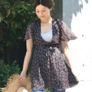 ドゥーズィエムクラス(DEUXIEME CLASSE)の未使用 ALEXACHUNG FLOWERS GGT PRINTED ブラウス(ひざ丈ワンピース)