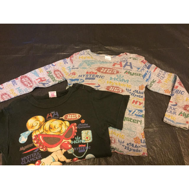 HYSTERIC MINI(ヒステリックミニ)の★ヒスミニ★2枚セットTシャツ(90cm)【149】 キッズ/ベビー/マタニティのキッズ服女の子用(90cm~)(Tシャツ/カットソー)の商品写真