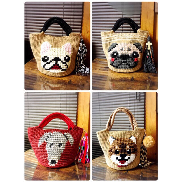 人気ブラドン 麻バック ❤️オーダー専用ページ❤️ハンドメイド マルシェ 犬 バッグ