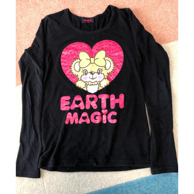 EARTHMAGIC(アースマジック)のアースマジック ロンT キッズ/ベビー/マタニティのキッズ服女の子用(90cm~)(Tシャツ/カットソー)の商品写真