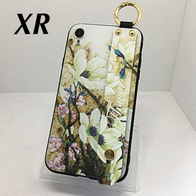 アイフォンXR iPhoneXRケース☆カラビナ付き☆背面ベルト☆送料無料の通販 by ロゴ's shop｜ラクマ