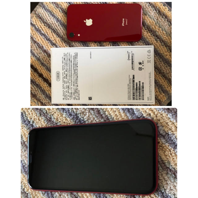 Apple(アップル)のiphoneXR 128G simフリー 超美品 RED スマホ/家電/カメラのスマートフォン/携帯電話(スマートフォン本体)の商品写真