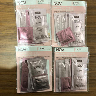 ノブ(NOV)のノブ L&W 試供品 7点×4袋 まとめ売り(サンプル/トライアルキット)