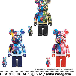 アベイシングエイプ(A BATHING APE)のBE@RBRICK BAPE × M / mika ninagawa 3色セット(その他)